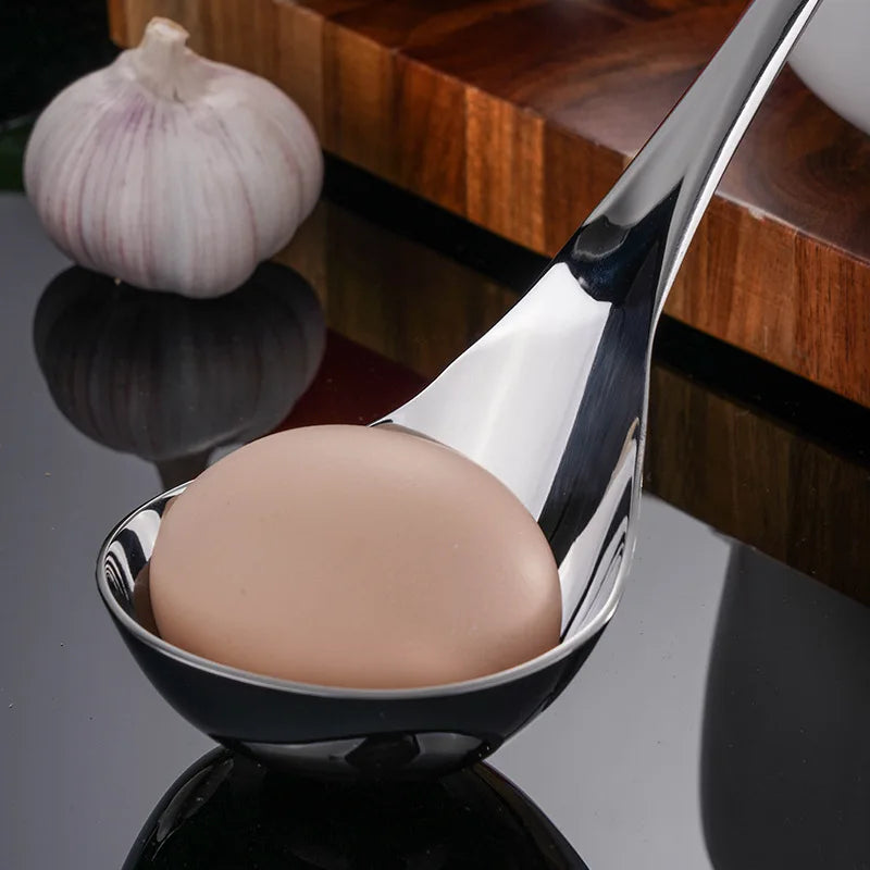 Axyaa Stainless Steel Long Handle Skimmer Spoon for Kitchen Colander and Sifter