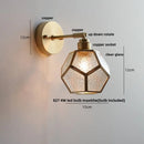 Axyaa Japanese Style LED Wall Light Clear Glass Pull Chain Switch Nordic Modern Decor