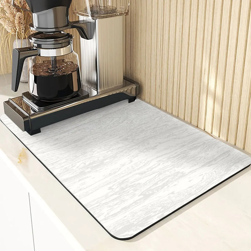 Axyaa Kitchen Coaster: Absorbent Drying Mat, Arbor Print, Dish Drying Mats, Table Pads