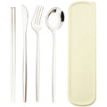 Axyaa Black Gold Stainless Steel Cutlery Set in Storage Box