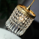 Axyaa Crystal Chandelier LED Pendant Light for Elegant Home Decor