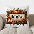 Axyaa Autumn Leaves & Berries Decorative Pillow Cover