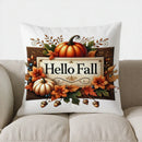 Axyaa Autumn Leaves & Berries Decorative Pillow Cover