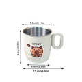 Axyaa Kids Double Layer Stainless Steel Water Cup with Handle