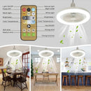 Axyaa Ceiling Fan Light with Remote, E27 Control, Silent Operation