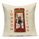 Axyaa British Flag Soldiers Pillow Cover - London England Theme