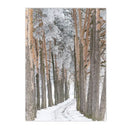 Snow House Nordic Canvas Wall Art by Axyaa for Living Room Decor