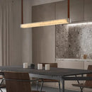 Axyaa Natural Marble Chandelier: Designer Copper Pendant Lamp for Living Room & Restaurant