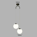 Axyaa Gold Glass Ball Pendant Light - Indoor LED Chandelier for Decor & Lighting