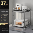 Axyaa Microwave Oven Shelf Rack Utensils Storage Organizer