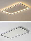 Axyaa Ultra Thin LED Ceiling Light: Modern Rectangular Living Room Lighting Fixtures