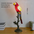 Axyaa Bear Table Lamp Stained Glass Decoration for Living Room Bedroom Children's Room