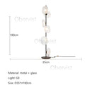 Axyaa Modern LED Glass Floor Lamp for Living Room Hotel Home Decor