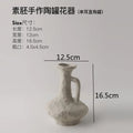 Axyaa Embryo Ceramic Vase Retro Desktop Decor Flower Arrangement Ornament Pot