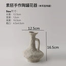 Axyaa Embryo Ceramic Vase Retro Desktop Decor Flower Arrangement Ornament Pot