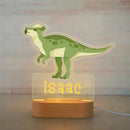 Axyaa Acrylic USB NightLight with Custom Name, Animal Design for Kids' Bedroom Décor