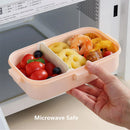 Axyaa Cartoon Lunch Box Spoon Leak-Proof Bento Box Kids Food Container