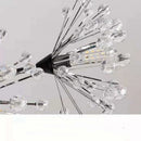 Axyaa Crystal LED Chandelier: Modern Luxury Pendant Lamp for Home Decor