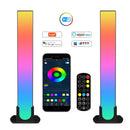 Axyaa RGB LED Floor Lamp: Smart APP Control Music Night Light Strip for Colorful Indoor Ambiance