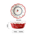 Axyaa Retro Ceramic Fruit Bowl Set for Stylish Table Presentation