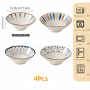 Axyaa Premium Ceramic Ramen Bowl 8" Large Noodle Soup Bowl