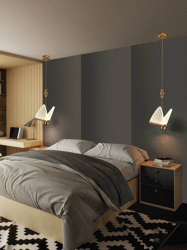 LED Butterfly Hanging Lamp by Axya: Modern Bedroom Kitchen Bar Lighting Fixtures