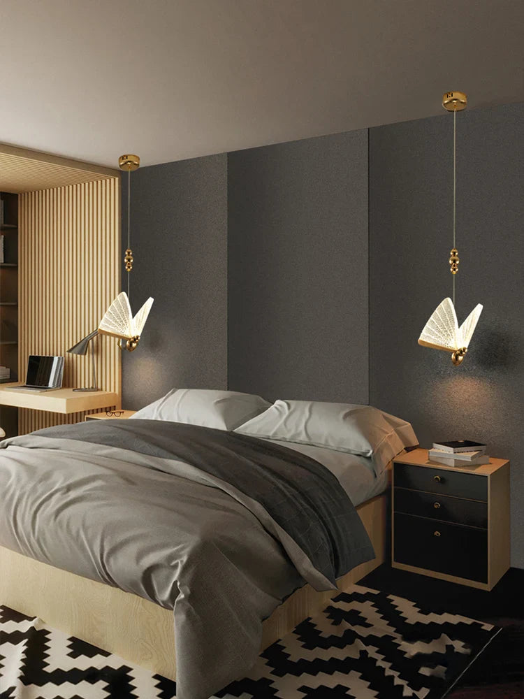 LED Butterfly Hanging Lamp by Axya: Modern Bedroom Kitchen Bar Lighting Fixtures