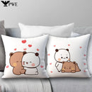 Axyaa 45x45 Cushion Cover, Cute Square Pillowcase, Birthday Wedding Gift
