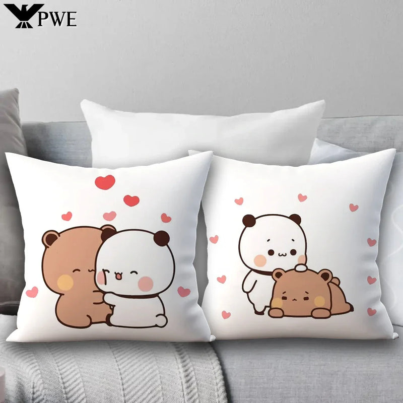 Axyaa 45x45 Cushion Cover, Cute Square Pillowcase, Birthday Wedding Gift