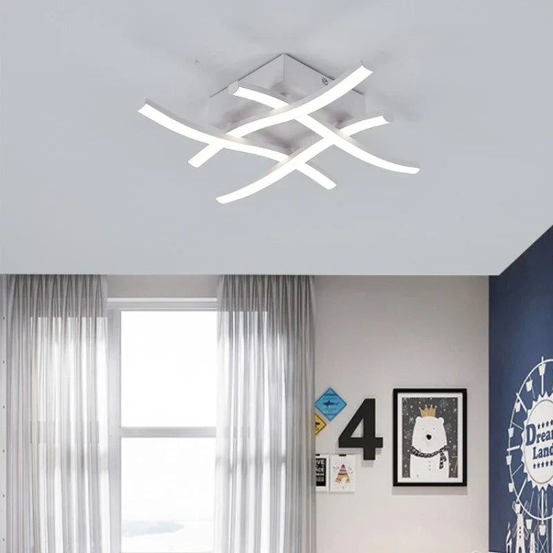 Axyaa 24W LED Modern Ceiling Chandelier for Stylish Living Room Lighting