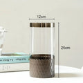 Axyaa Honeycomb Glass Vase: Decorative Hydroponics Flower Pot for Artificial Floral Arrangements