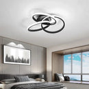 Axyaa Trefoil LED Ceiling Light: Dimmable Acrylic, Black White Gold Luminaire