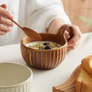 Axya Nordic Ceramic Breakfast Mug, Retro Oatmeal Coffee Cup for Kitchen & Dining
