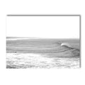Axyaa Surfboard Coastal Wall Art Canvas - Black and White Beach Posters