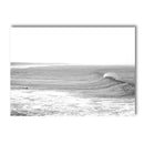 Axyaa Surfboard Coastal Wall Art Canvas - Black and White Beach Posters
