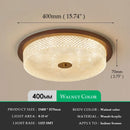 Axyaa Vintage Crystal Ceiling Light in Walnut Finish