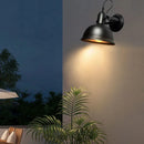Axyaa Iron Outdoor Wall Lamp Rustic Industrial Style for Home Decor & Lighting