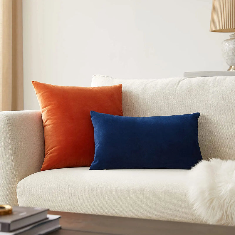 Axyaa Velvet Cushion Cover for Nordic Home Decor, Sofa Throw Pillow Case