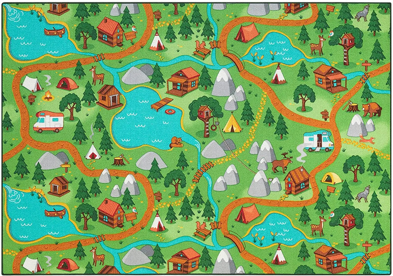 Axyaa Kids' Car Rugs: Non-Slip Room Play Mats for Boys and Girls