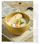 Axyaa 4.5-inch Sesame Glazed Ceramic Rice Bowl Set for Home Dining