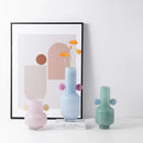 Axyaa Stained Glass Vase with Floral Arrangement Ears Bouquet Holder