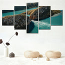 Nature Landscape Canvas Wall Art | Horizontal Falls Kimberley Decor | Axyaa Artwork Framework