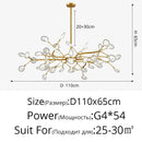 Luxurious Firefly LED Chandelier by Axyaa - Modern Nordic Home Lighting