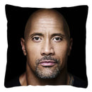 Dwayne Johnson Rock Face Cushion Cover for Sofa by Axyaa - Home Decor Pillowcase