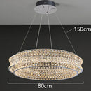 Axyaa Crystal Chandelier Pendant Light for Living & Dining Room in Luxury Style