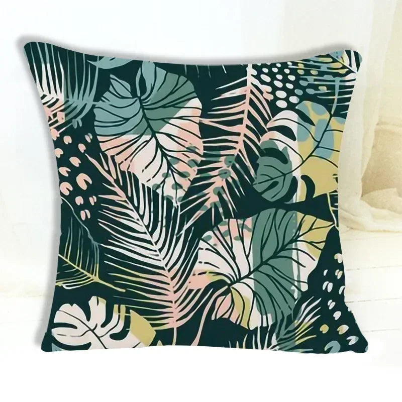 Abstract Leaf Cushion Cover by Axyaa - 45*45cm