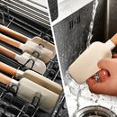 Axyaa Silicone Scrapers Set | High Temp Cream Cake Spatula | Kitchen Bakeware