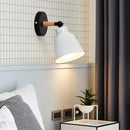 Axyaa Nordic Wood LED Wall Lamp: Modern Macaron Design for Bedroom, Living Room, and Corridor
