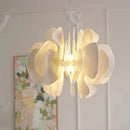 Axyaa Petals Chandeliers: Modern Ceramic LED Pendant Lights for Home and Restaurant Decor