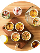 Axyaa Air Fryer Ceramic Baking Bowl for Steamed Egg Soup and Pudding